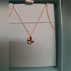 Tiffany & co olive leaf diamond necklace